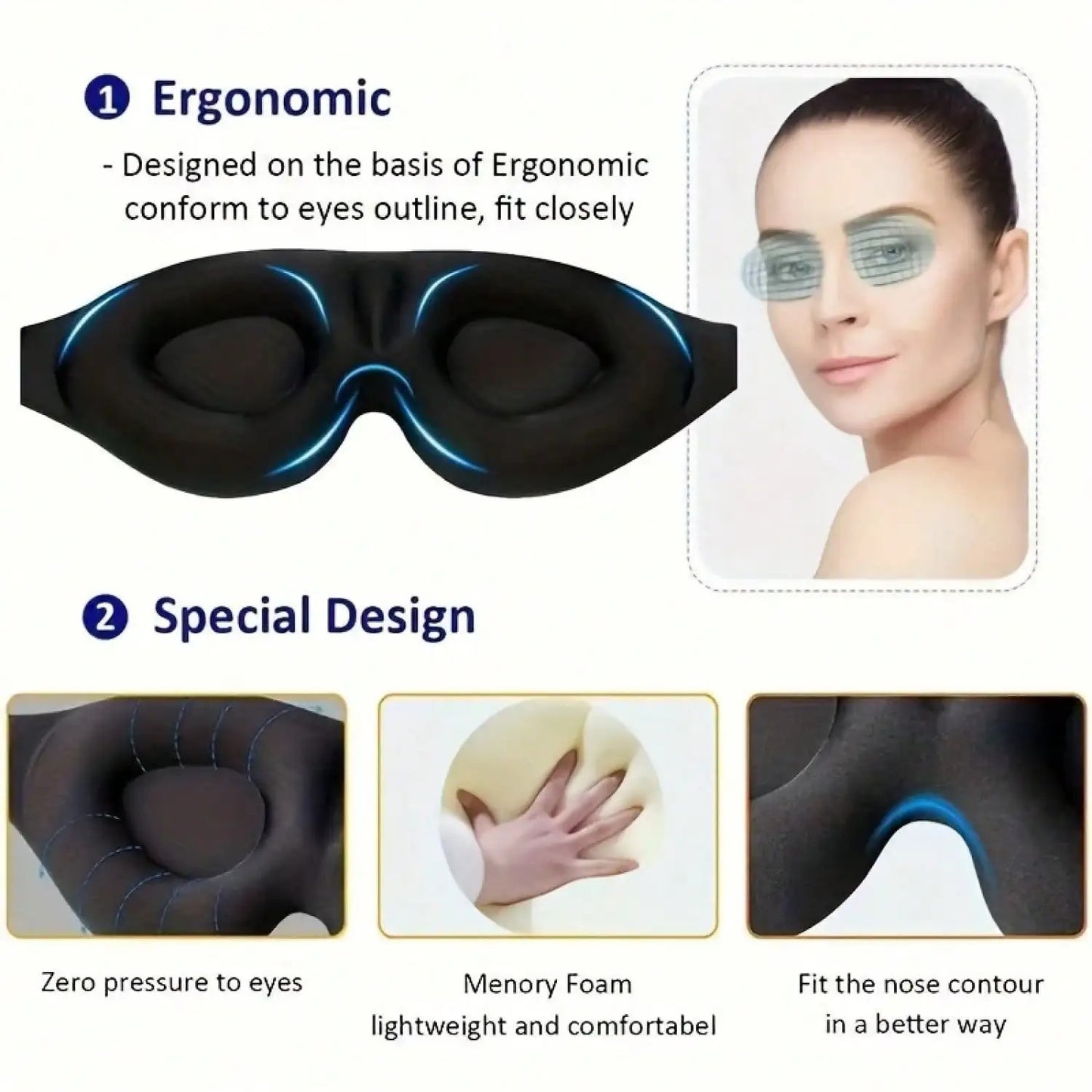 3D Blackout Sleep Mask